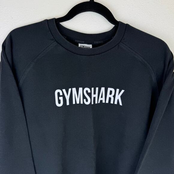 Gymshark Black Pullover Sweatshirt Sz Medium - Picture 4 of 9